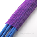 Purple pet braided sleeving for cable